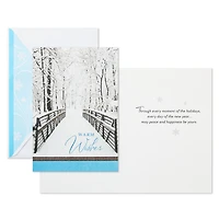Trees in Snow and Snowy Bridge Boxed Holiday Cards With Seals, Pack of 40 for only USD 18.99 | Hallmark