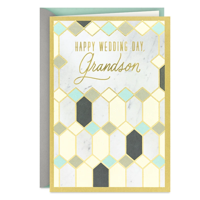 Celebrating This Beautiful New Chapter Wedding Card for Grandson for only USD 4.59 | Hallmark