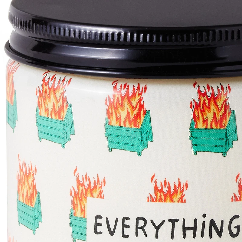Dumpster Fire Everything's Fine Scented Single-Wick Jar Candle, 7 oz. for only USD 14.99 | Hallmark