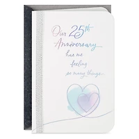 Feeling So Many Things 25th Anniversary Card for Spouse for only USD 6.99 | Hallmark