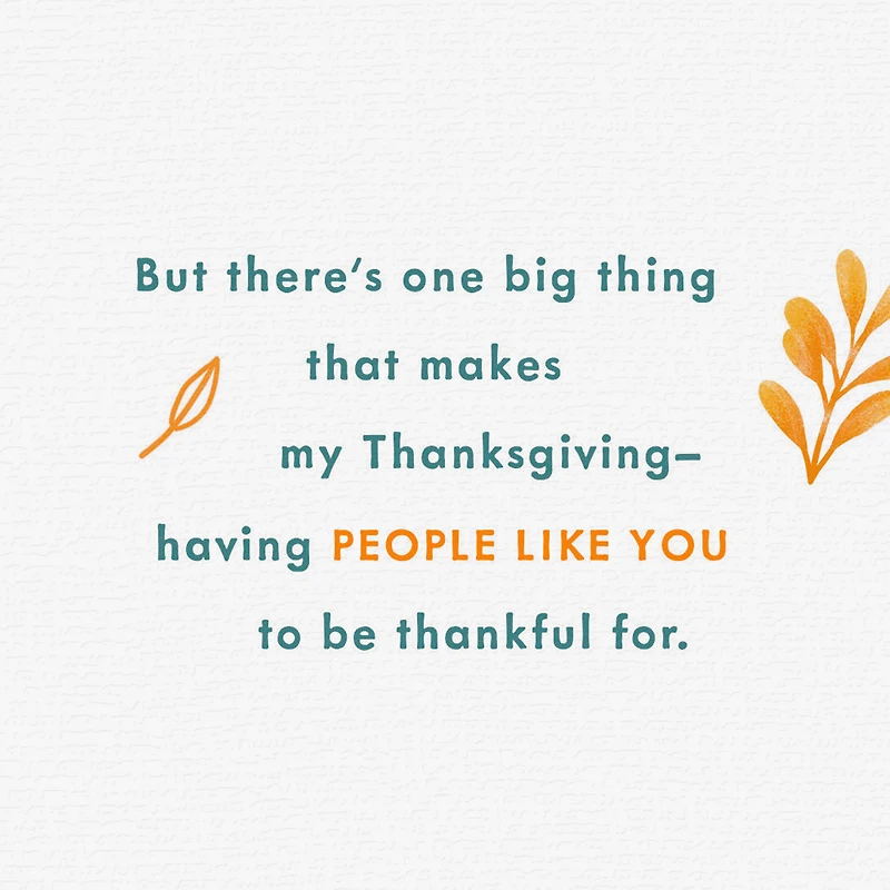 Giving Thanks for People Like You Thanksgiving Card for only USD 3.59 | Hallmark