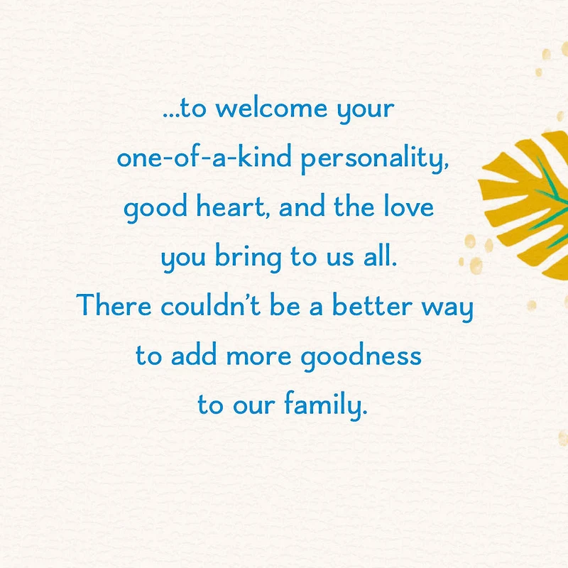 Welcome to the Family Wedding Card for only USD 3.99 | Hallmark
