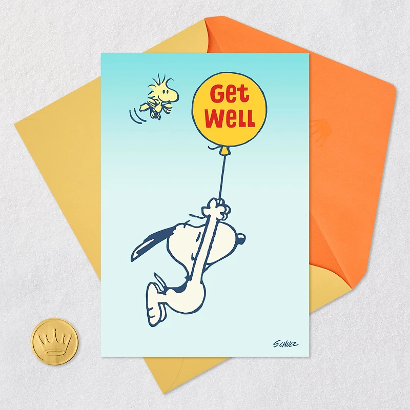 Peanuts® Snoopy and Woodstock Hang in There Get Well Card for only USD 2.99 | Hallmark
