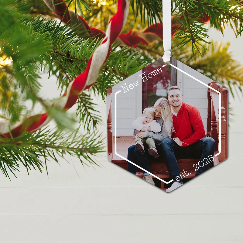 New Home Metal Personalized Ornament, Custom Photo and Text for only USD 17.99 | Hallmark