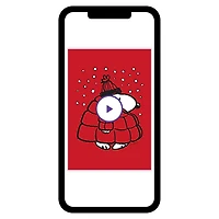 Peanuts® Snoopy in Puffer Coat Custom Christmas Card for only USD 4.99 | Hallmark