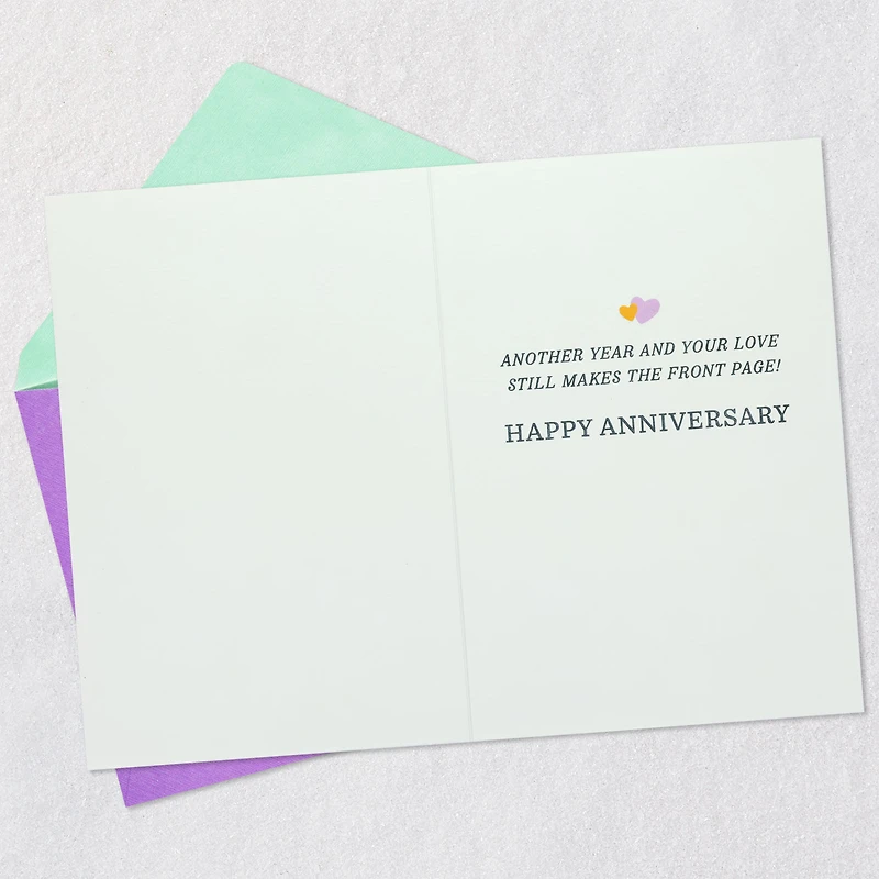 Your Love Still Makes the Front Page Anniversary Card for Couple for only USD 5.99 | Hallmark