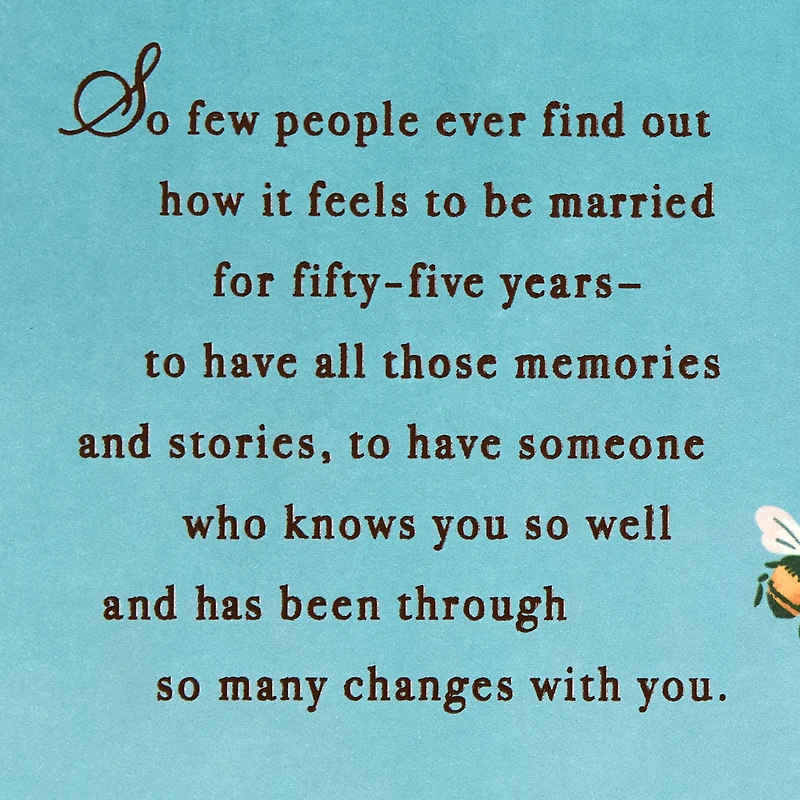 So Lucky and Grateful 55th Anniversary Card for Husband or Wife for only USD 4.99 | Hallmark