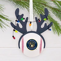 MLB Milwaukee Brewers™ Reindeer Baseball Hallmark Ornament for only USD 12.99 | Hallmark