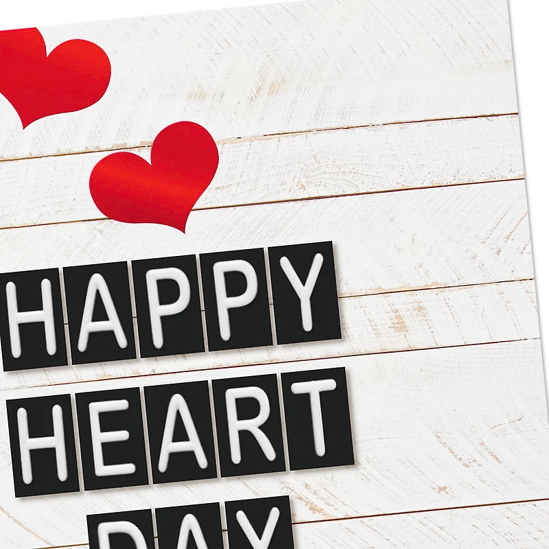 Letter Tiles on Wood Plank Valentine's Day Cards, Pack of 6 for only USD 6.99 | Hallmark