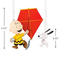 Peanuts® 75th Anniversary Charlie Brown and Snoopy Hallmark Ornaments, Set of 2 for only USD 28.99 | Hallmark
