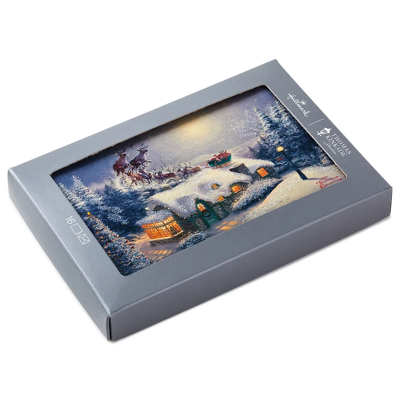Thomas Kinkade Santa and Sleigh Boxed Christmas Cards, Pack of 16 for only USD 15.49 | Hallmark