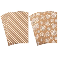 Snowflakes and Stripes 12-Pack Designed Brown Shirt Boxes for only USD 14.99 | Hallmark