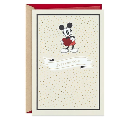 Disney Mickey Mouse All the Love My Heart Can Hold Valentine's Day Card for only USD 5.99 | Hallmark