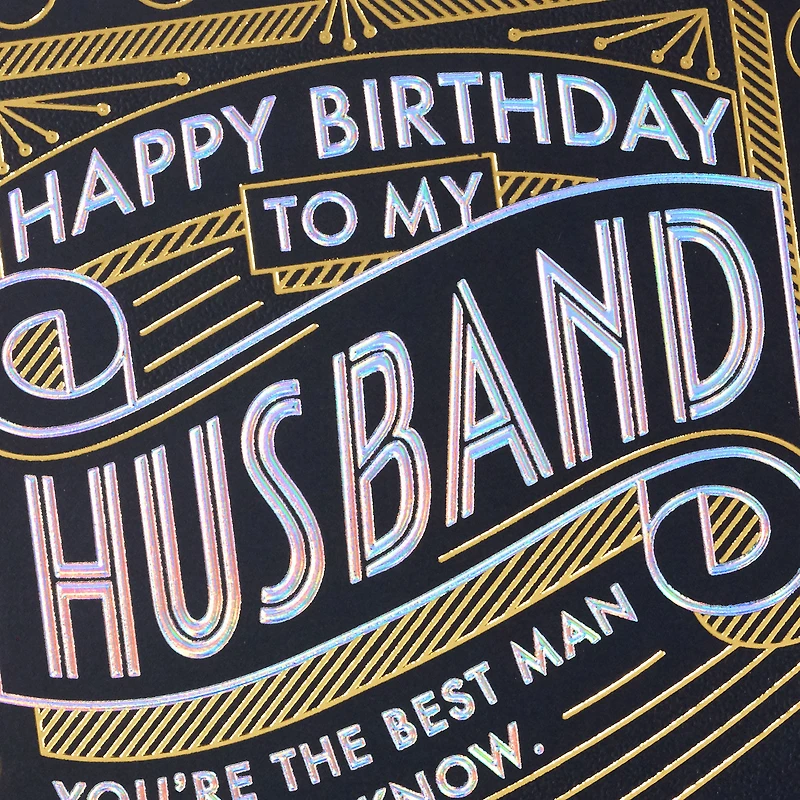 Best Man I Know Art Deco Romantic Birthday Card for Husband for only USD 5.99 | Hallmark