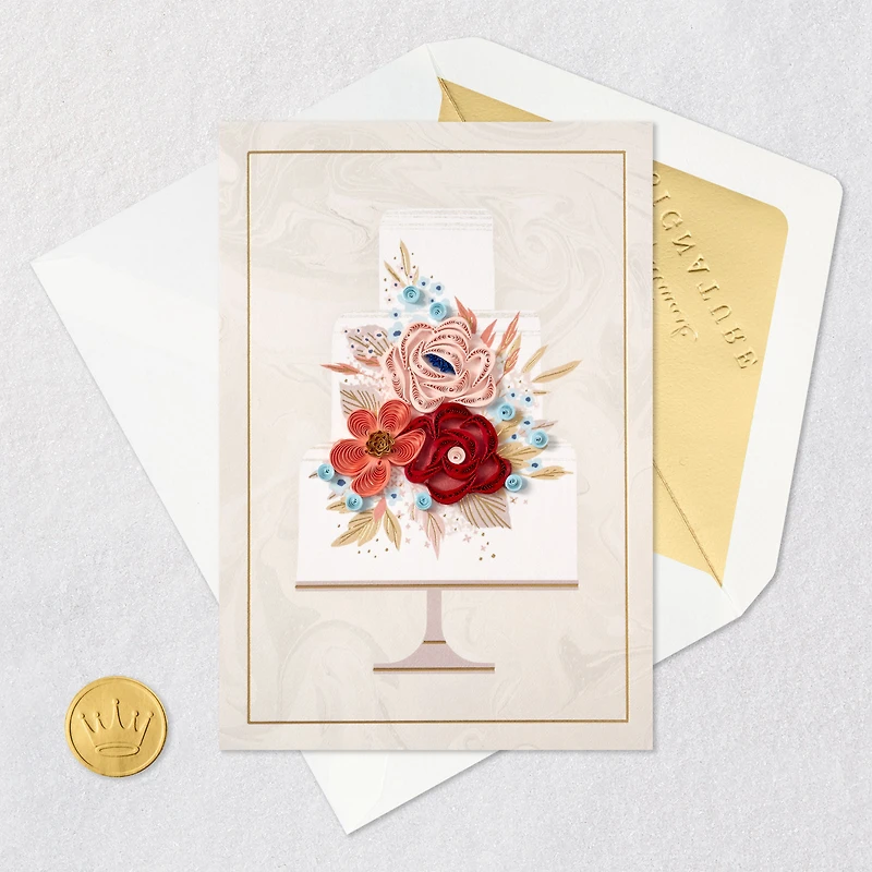 Lots of Love and Joy Quilled Paper Handmade Wedding Card for only USD 13.59 | Hallmark
