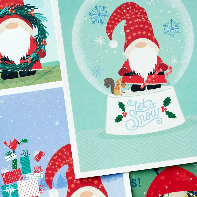 Gnome Holiday Fun Boxed Christmas Cards Assortment, Pack of 16 for only USD 9.99 | Hallmark