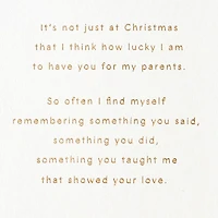 Thankful to Be Your Daughter Christmas Card for Mom and Dad for only USD 4.59 | Hallmark