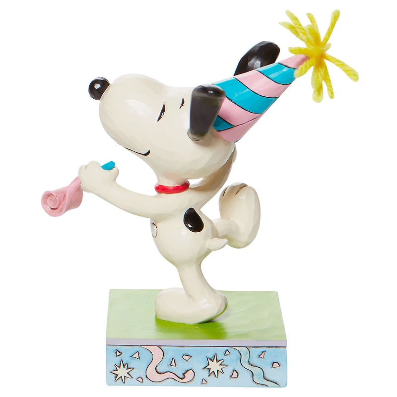 Jim Shore Peanuts Snoopy Birthday Dance Figurine, 5.25" for only USD 49.99 | Hallmark