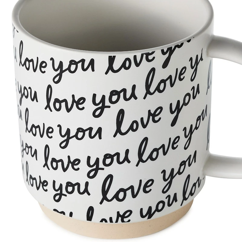 Love You Script Black and White Mug, 16 oz. for only USD 16.99 | Hallmark