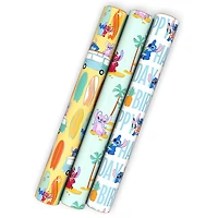 Disney Stitch and Friends 3-Pack Wrapping Paper Mini Roll Bundle, 45 sq. ft. total for only USD 11.99 | Hallmark