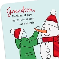 You Make the Season Merrier Christmas Card for Grandson for only USD 3.99 | Hallmark