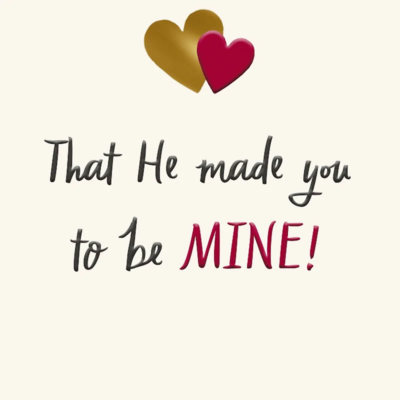 God Made You to Be Mine Religious Valentine's Day Card for only USD 5.99 | Hallmark