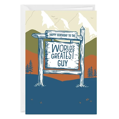 Great Outdoors World's Greatest Person Custom Birthday Card for only USD 4.99 | Hallmark