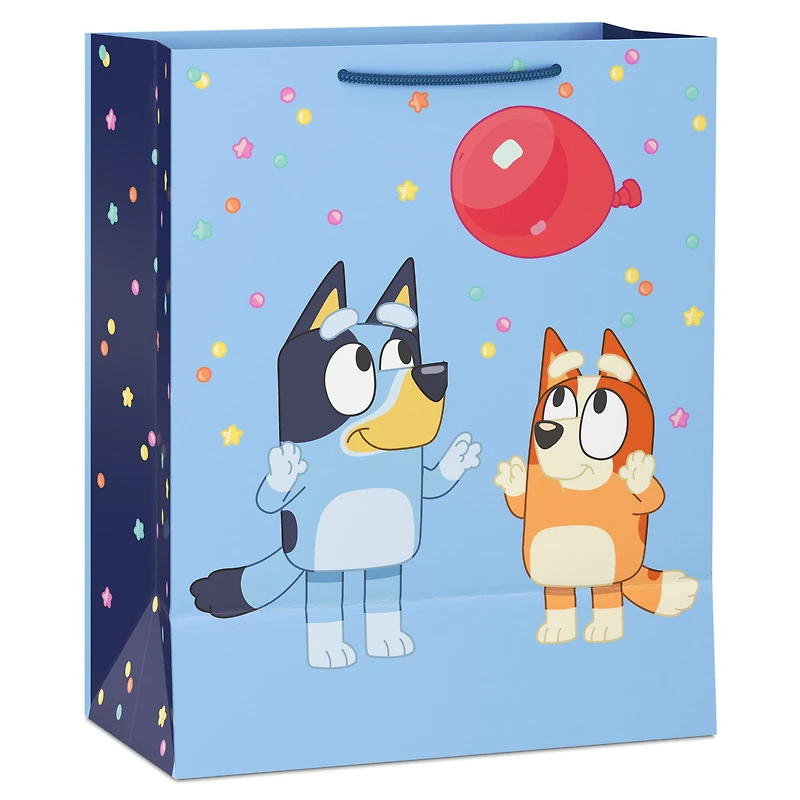 13" Bluey and Bingo With Red Balloon Large Gift Bag for only USD 4.49 | Hallmark