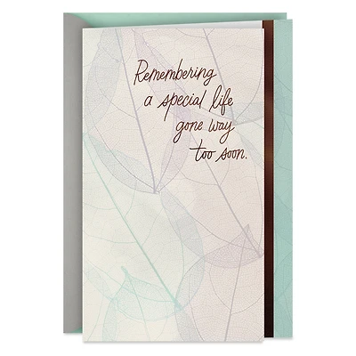 Remembering a Special Life Gone Too Soon Sympathy Card for only USD 3.99 | Hallmark