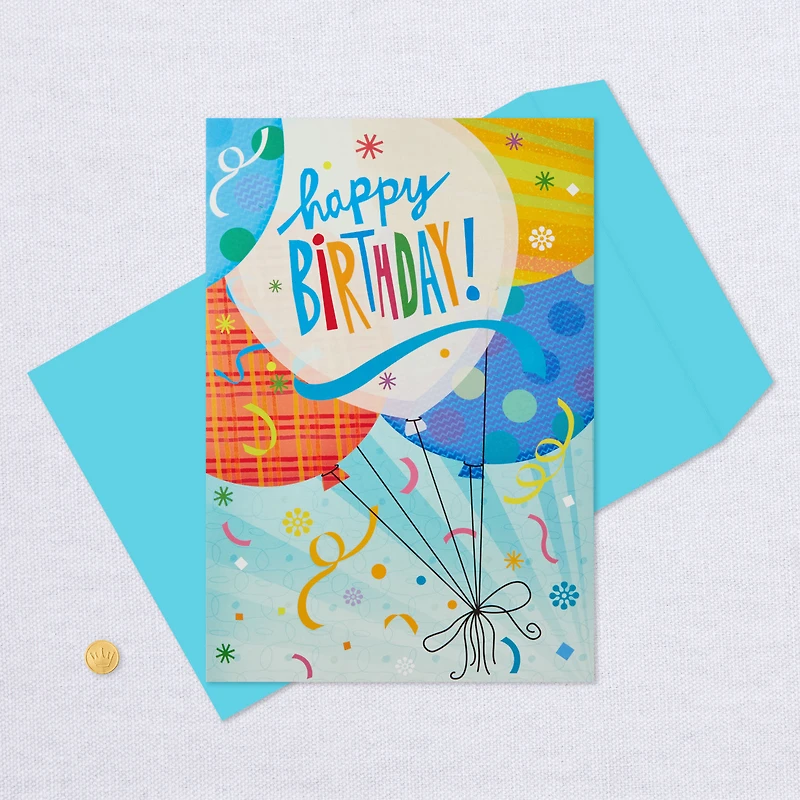 16" Fun Balloons Pop-Up Jumbo Birthday Card for only USD 12.99 | Hallmark