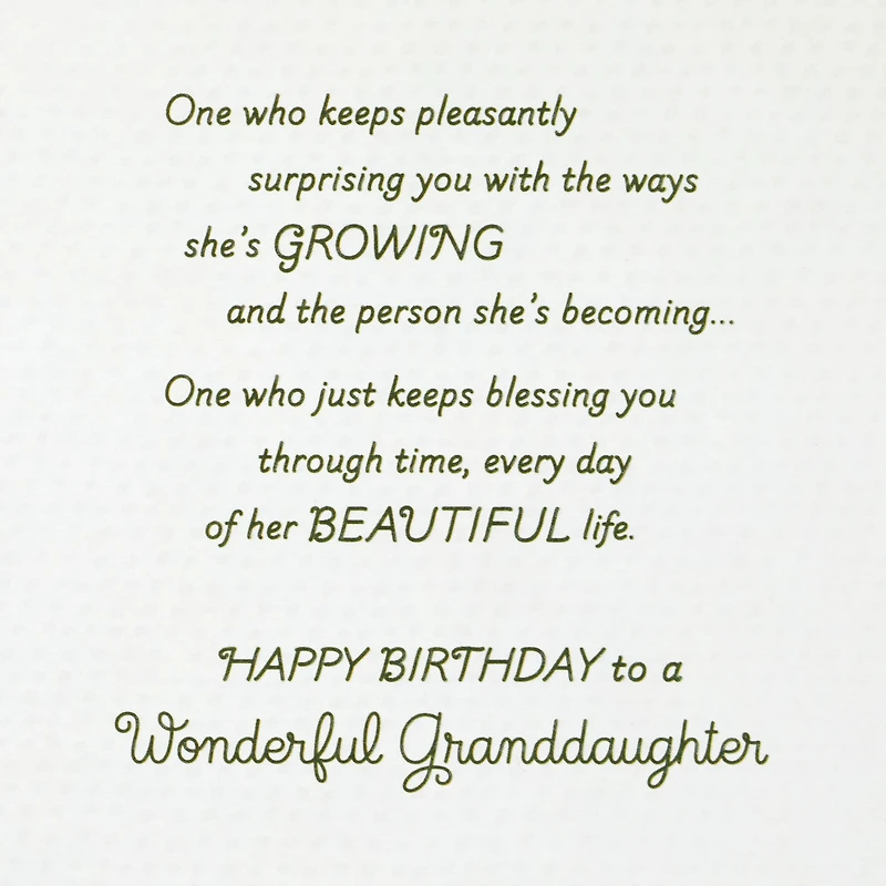 A Unique Kind of Blessing Birthday Card for Granddaughter for only USD 5.59 | Hallmark