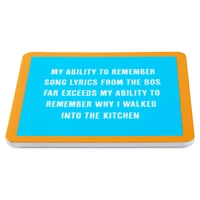 Drinks on Me '80s Song Lyrics Funny Coaster for only USD 4.99 | Hallmark
