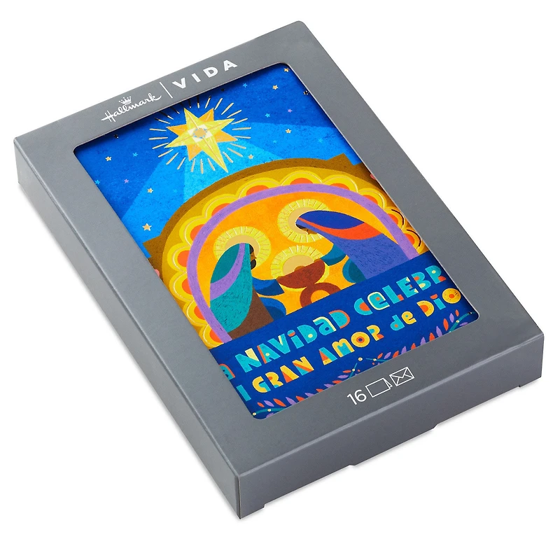 Folk-Art Nativity Spanish-Language Boxed Christmas Cards, Pack of 16 for only USD 12.49 | Hallmark