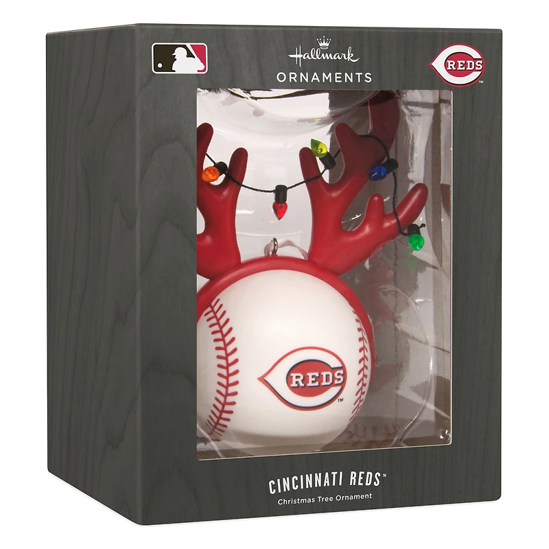 MLB Cincinnati Reds™ Reindeer Baseball Hallmark Ornament for only USD 12.99 | Hallmark