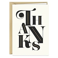 Stylish Black and White Blank Thank You Notes, Pack of 10 for only USD 10.49 | Hallmark