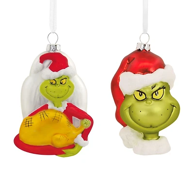 Dr. Seuss's How the Grinch Stole Christmas!™ Blown Glass Hallmark Ornaments, Set of 2 for only USD 21.99 | Hallmark