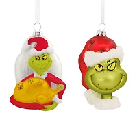 Dr. Seuss's How the Grinch Stole Christmas!™ Blown Glass Hallmark Ornaments, Set of 2 for only USD 21.99 | Hallmark