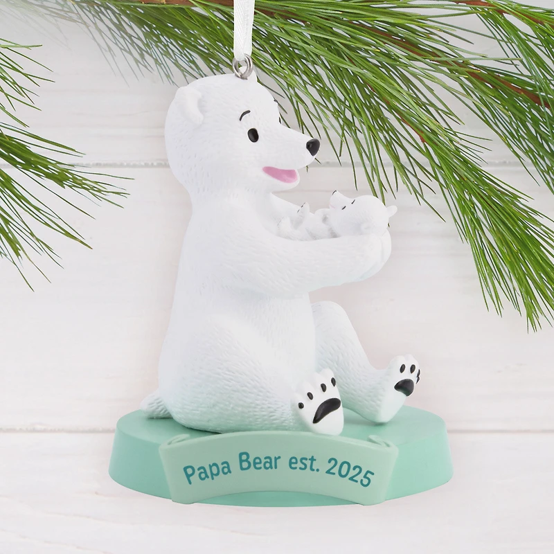 Papa Bear New Dad 2025 Hallmark Ornament for only USD 14.99 | Hallmark