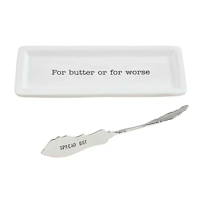 Mud Pie Butter Dish and Spreader Set for only USD 24.99 | Hallmark