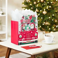 10" Road-Tripping Santa Large Square Christmas Gift Bag for only USD 4.99 | Hallmark
