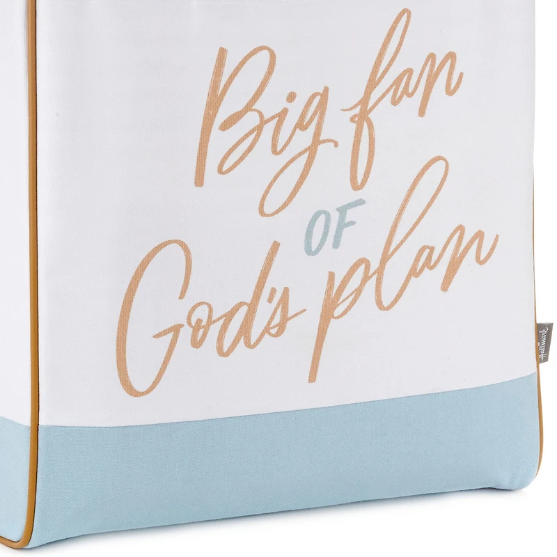 Big Fan of God's Plan Canvas Tote Bag for only USD 44.99 | Hallmark