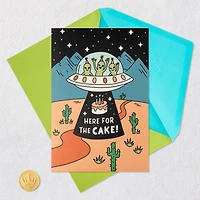 Aliens Here for the Cake Musical Pop-Up Birthday Card for Kids for only USD 7.99 | Hallmark