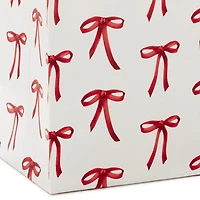5.5" Red Bows on White Small Christmas Gift Bag for only USD 2.49 | Hallmark