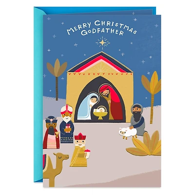 A Christmas Blessed With the Best Christmas Card for Godfather for only USD 3.99 | Hallmark