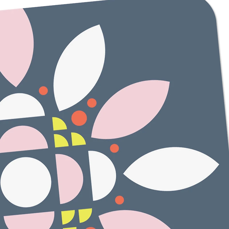 Geometric Flower on Blue Blank Card for only USD 2.99 | Hallmark
