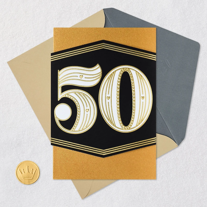 Golden Means 50th Anniversary Card for only USD 5.59 | Hallmark
