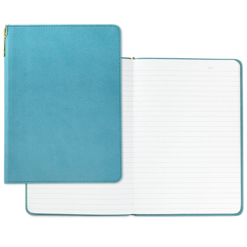 Turquoise Faux Leather Notebook With Pen for only USD 16.99 | Hallmark