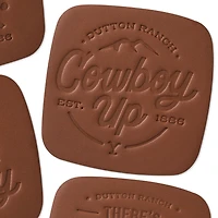 Yellowstone Dutton Ranch Bonded Leather Coasters, Set of 4 for only USD 28.99 | Hallmark