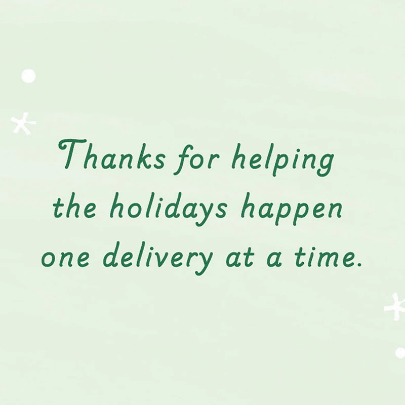 Special Delivery Christmas Thank-You Card for Mail Carrier for only USD 2.99 | Hallmark
