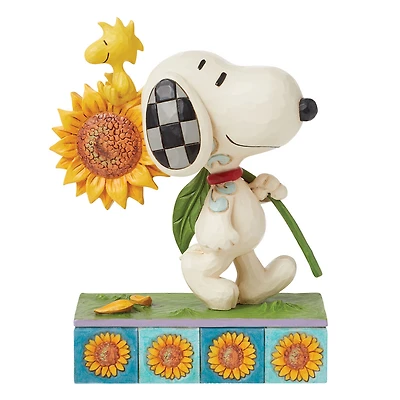 Jim Shore Peanuts Snoopy With Sunflower Figurine, 5.7" for only USD 69.99 | Hallmark
